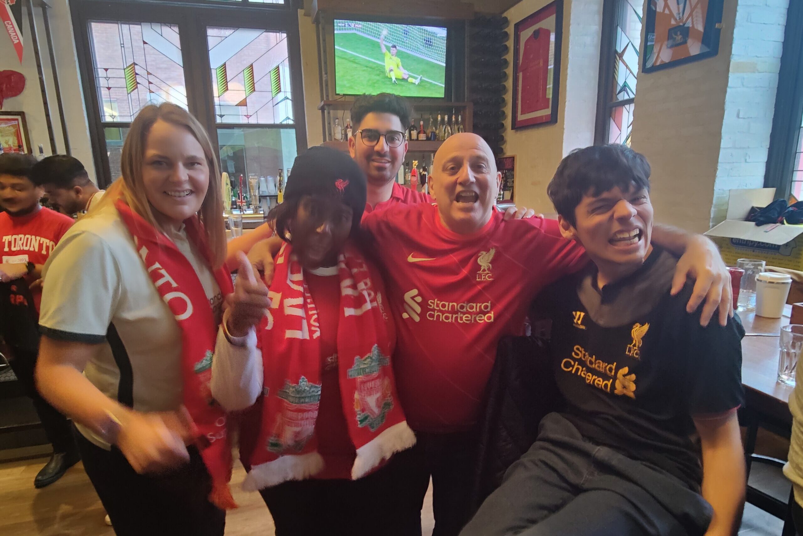 LFC Fans at Liverpool FC Fan Club Pub in Toronto